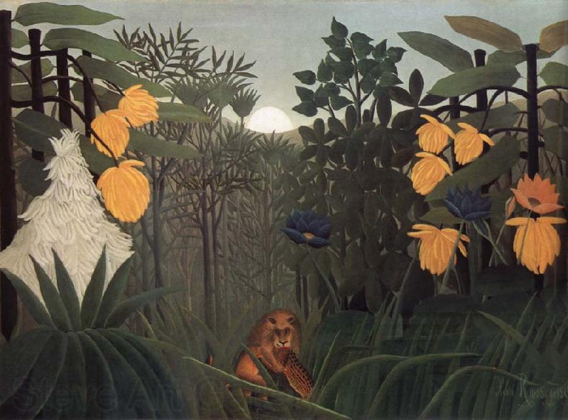 Henri Rousseau Repast of the Lion Spain oil painting art